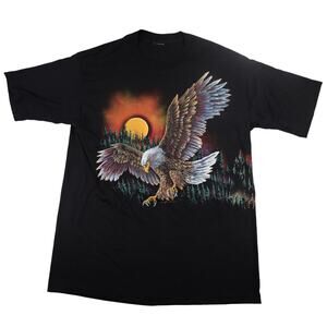 Vintage Bald Eagle Wrap Around Graphic Artist T Shirt